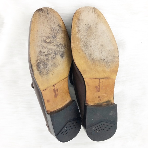 Salvatore Ferragamo Brown Leather Loafers main image 5